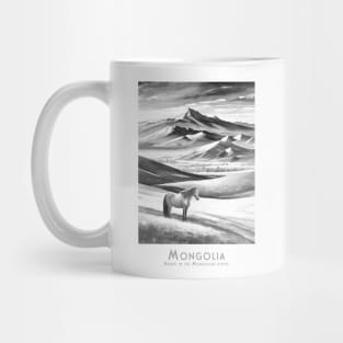 Majestic Mongolian Steed - Steppe Horse Mug